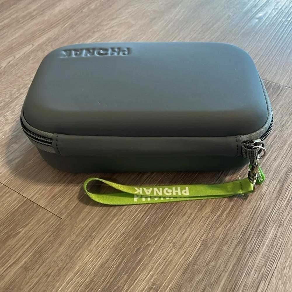 Phonak Grey Zip Top Travel Convertible Hard Case